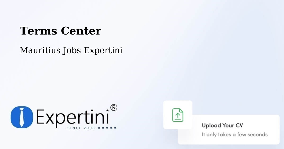 Terms of Service – Tamarin - Mauritius Jobs Expertini